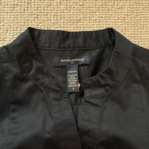 Banana Republic Black Midi Dress with Belt - Picture 4 of 7